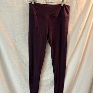 Wool& Roam Marionberry Leggings Merino Wool, Sz L